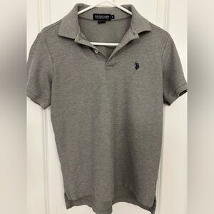 U.S. Polo Assn. Performance Pique Polo Shirt – Gray – Size Small